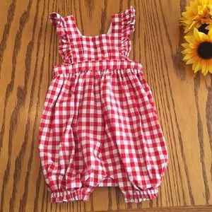 Baby gingham  Romper